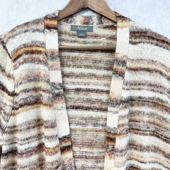 Natural Reflections Cardigan Sweater Womens Small Open Hippie 70s‎ Vibe Woodsy - Picture 2 of 8